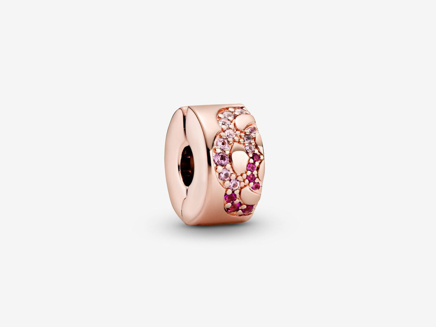 Pink Fan Clasp Charm