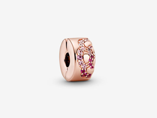 Pink Fan Clasp Charm
