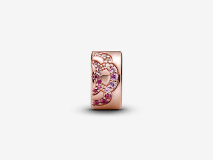 Pink Fan Clasp Charm