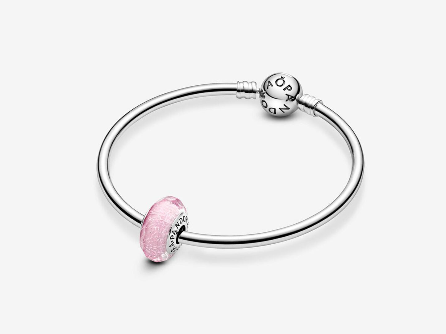 Pink Glass Dangle Charm