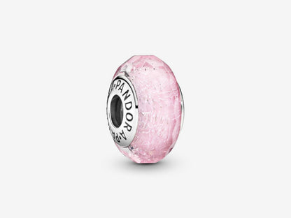 Pink Glass Dangle Charm