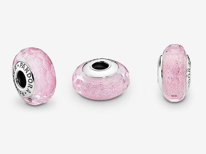 Pink Glass Dangle Charm