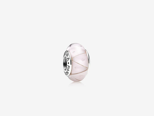 Pink Geometric Glass Charm