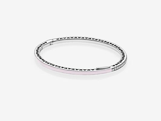 Pink Heart Charm Bracelet