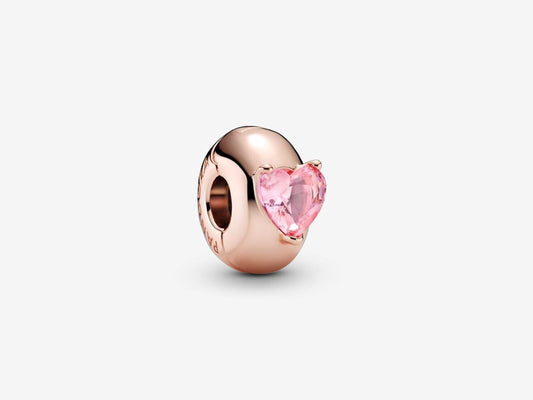 Pink Heart Clip Charm