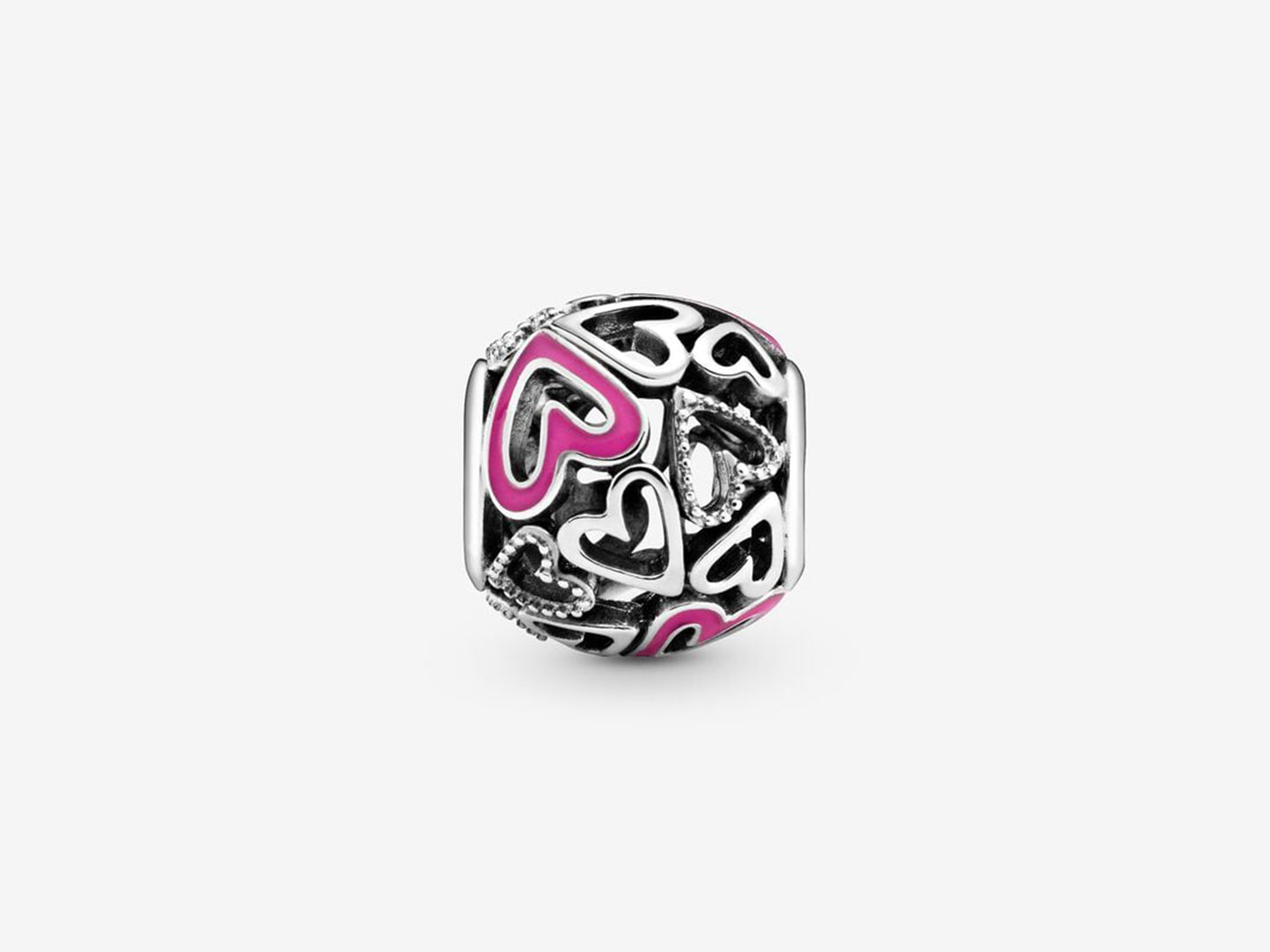 Pink Heart Cutout Charm