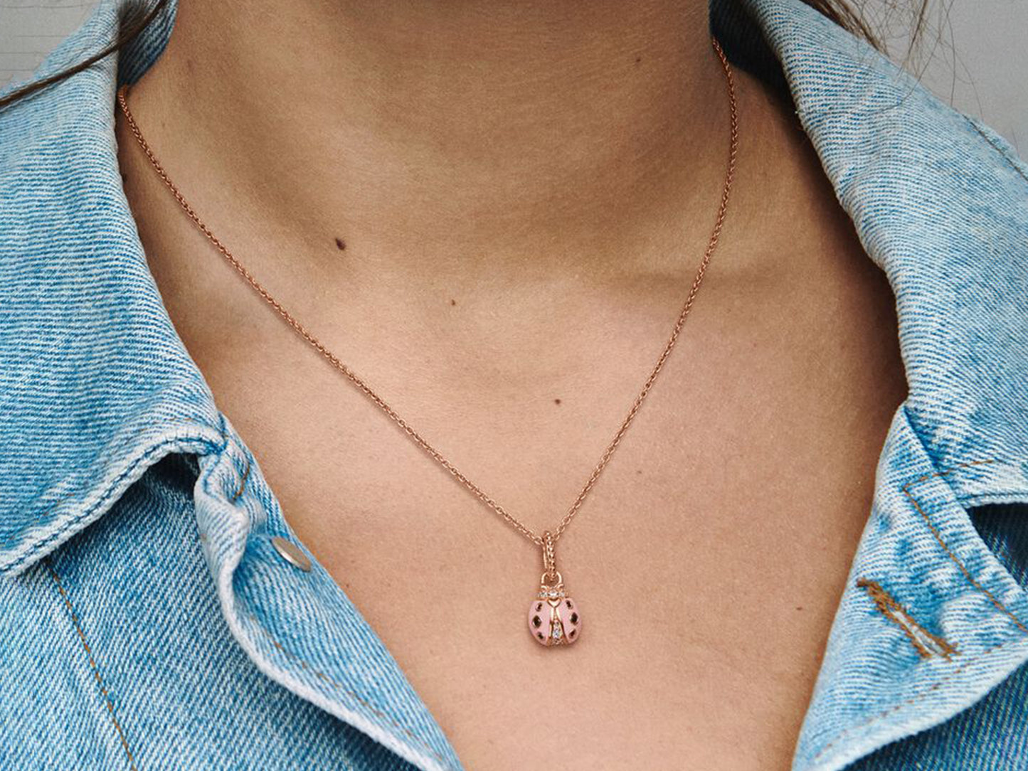 Pink Ladybug Charm