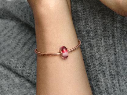 Pink Murano Glass Charm