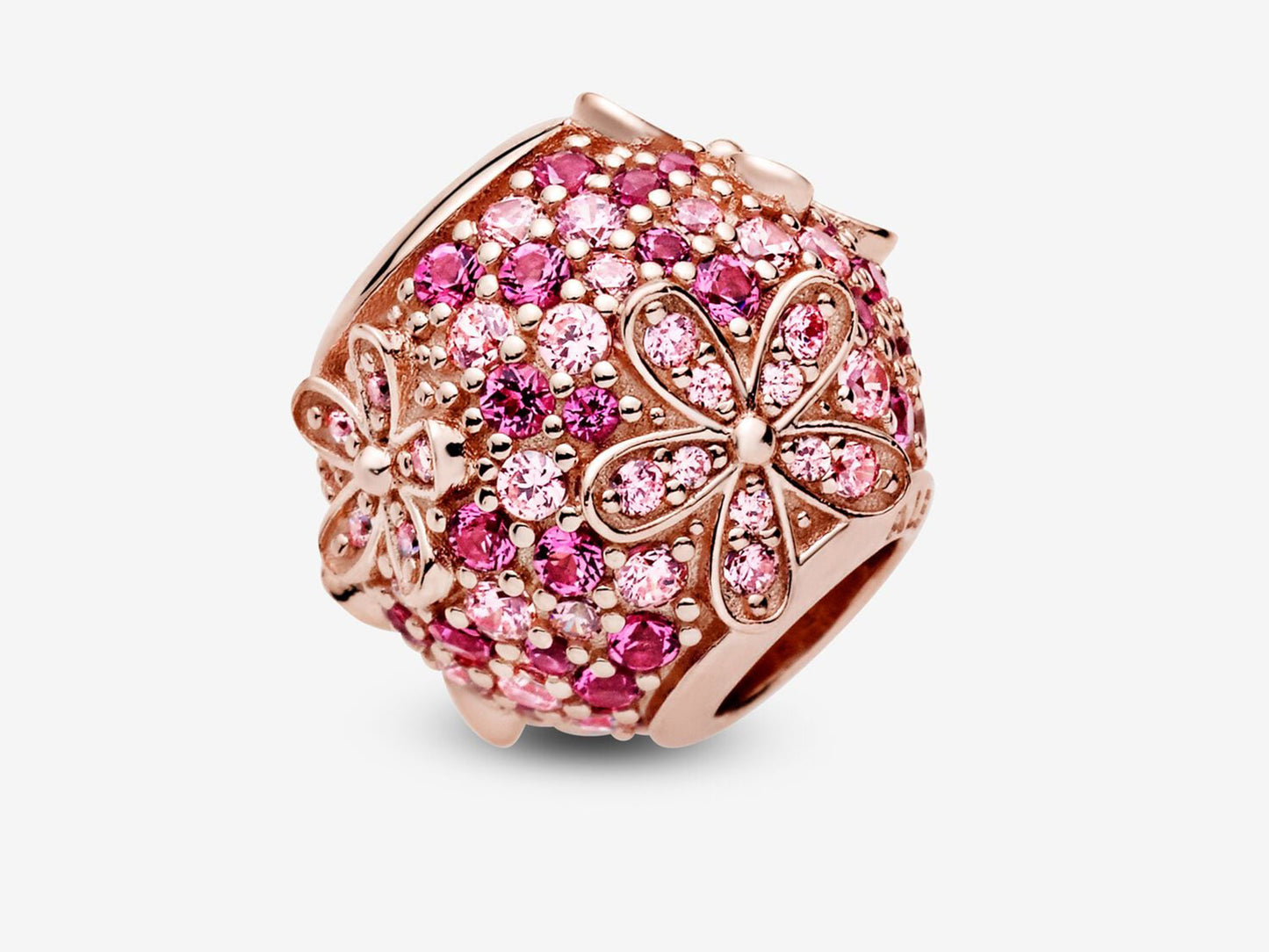 Pink Pavé Daisy Charm