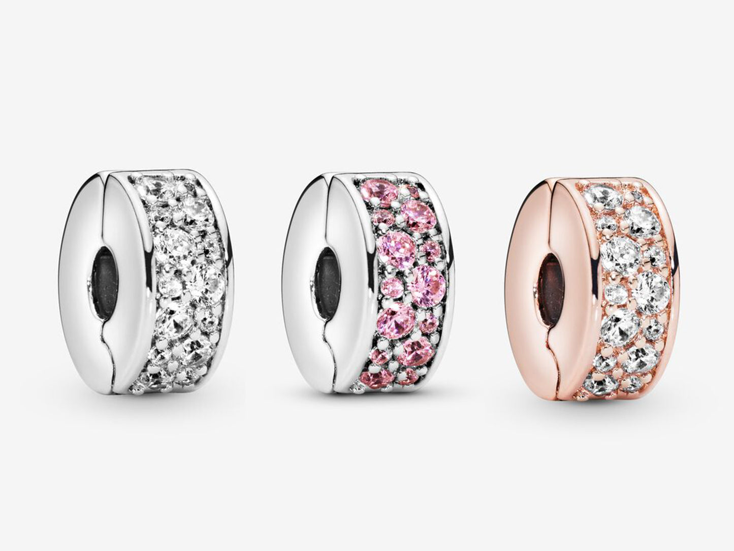 Pink Pavé Clip Charm