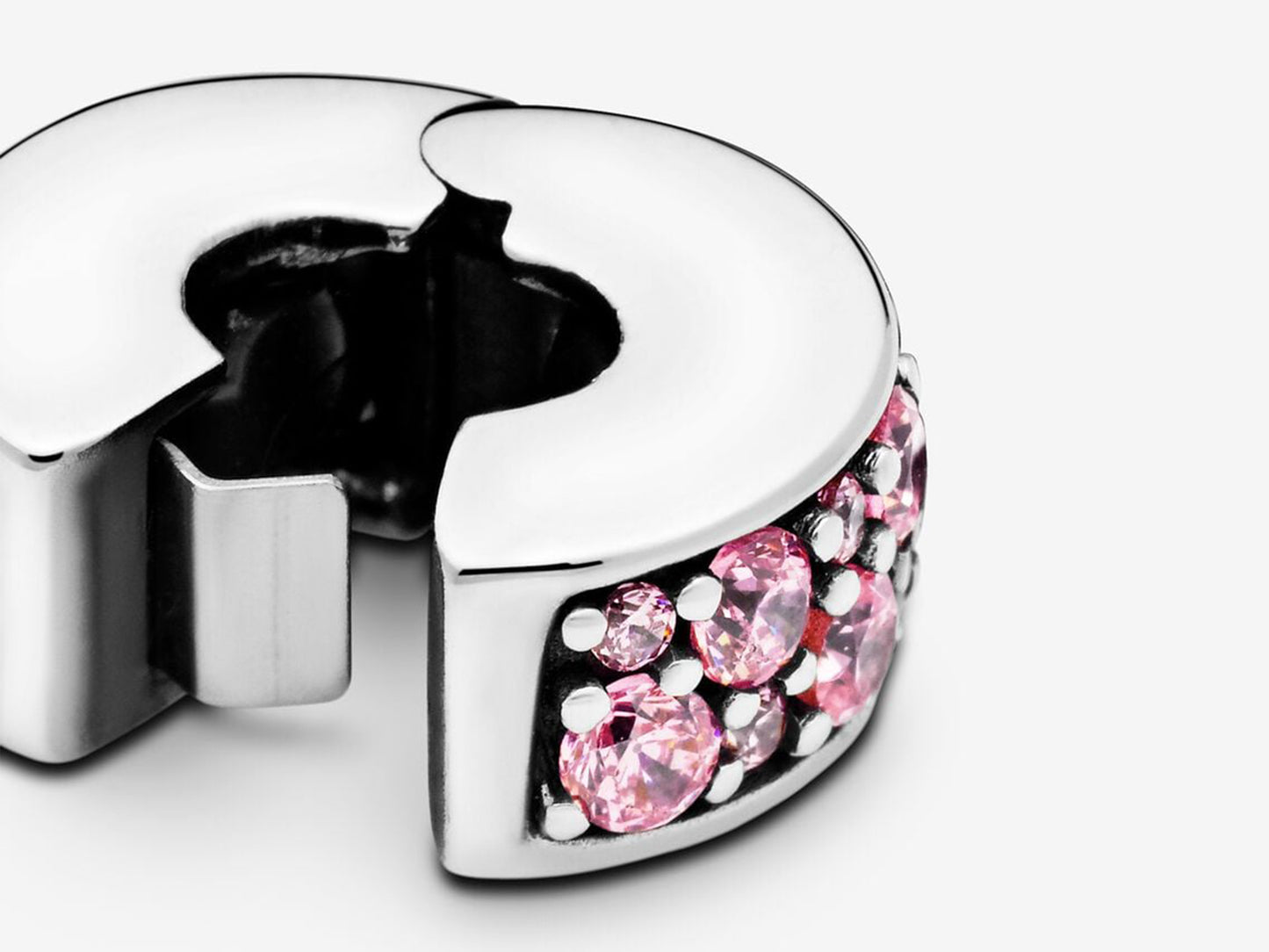 Pink Pavé Clip Charm