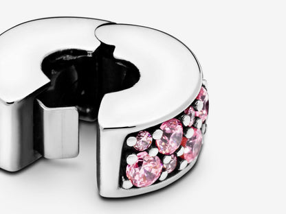 Pink Pavé Clip Charm
