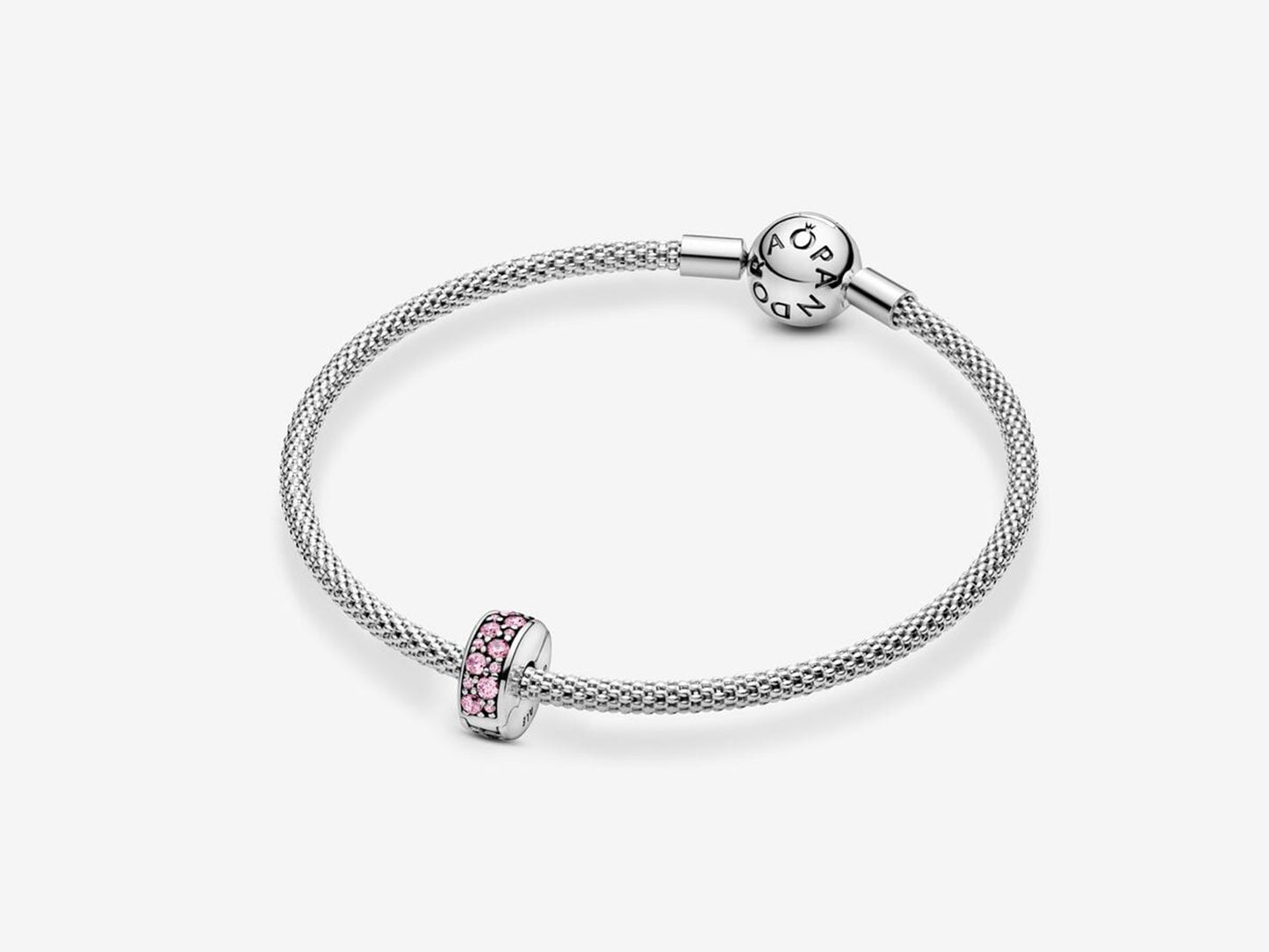 Pink Pavé Clip Charm