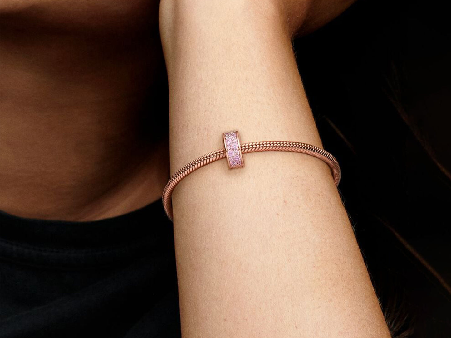 Pink Pavé Clip Charm