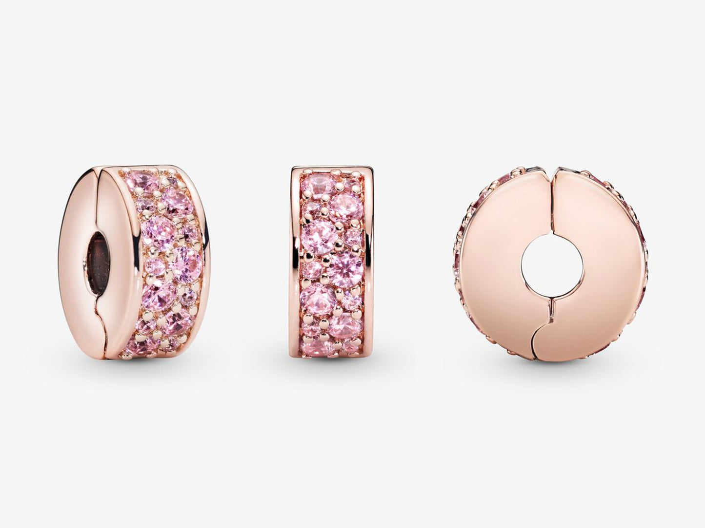 Pink Pavé Clip Charm