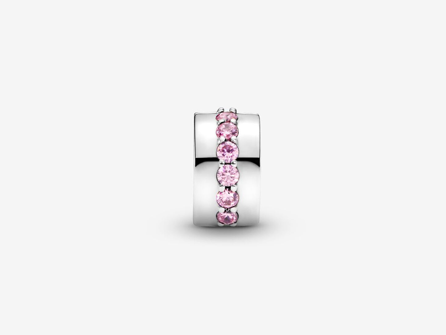 Pink Sparkling Row Clip Charm