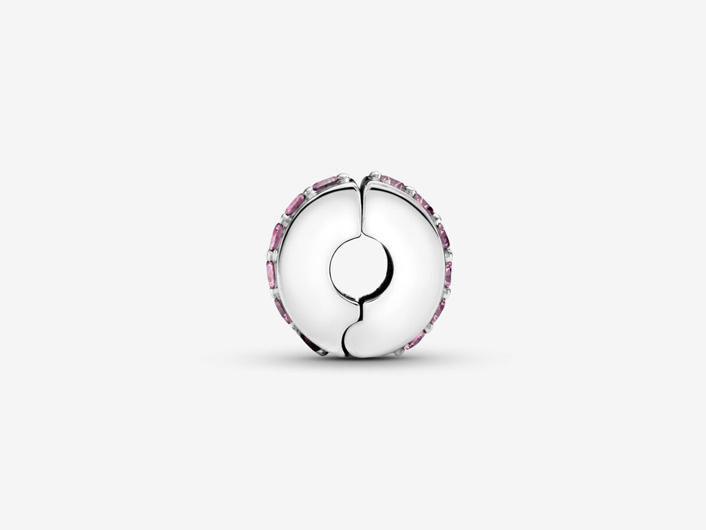 Pink Sparkling Row Clip Charm