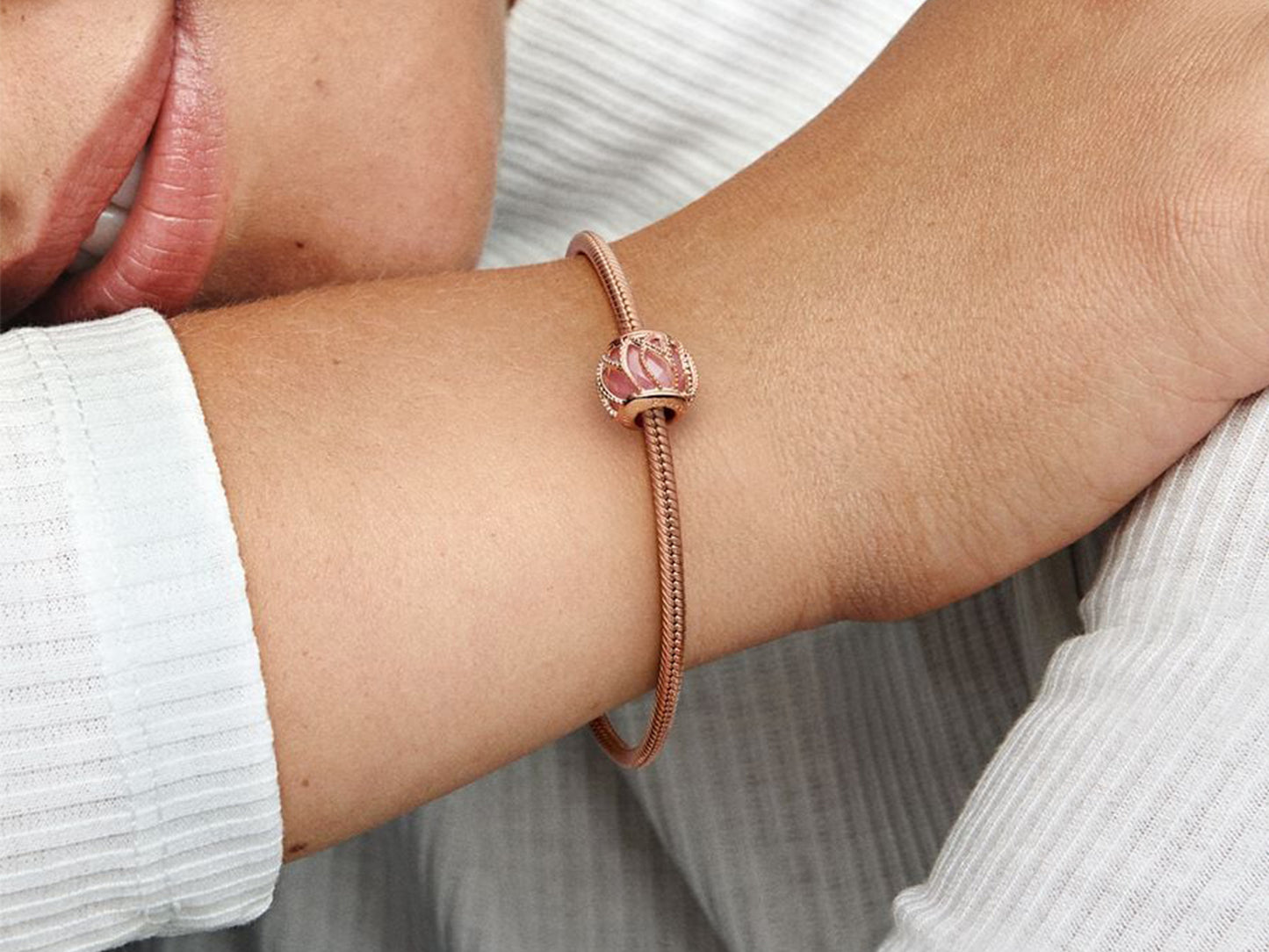 Pink Swirl Charm