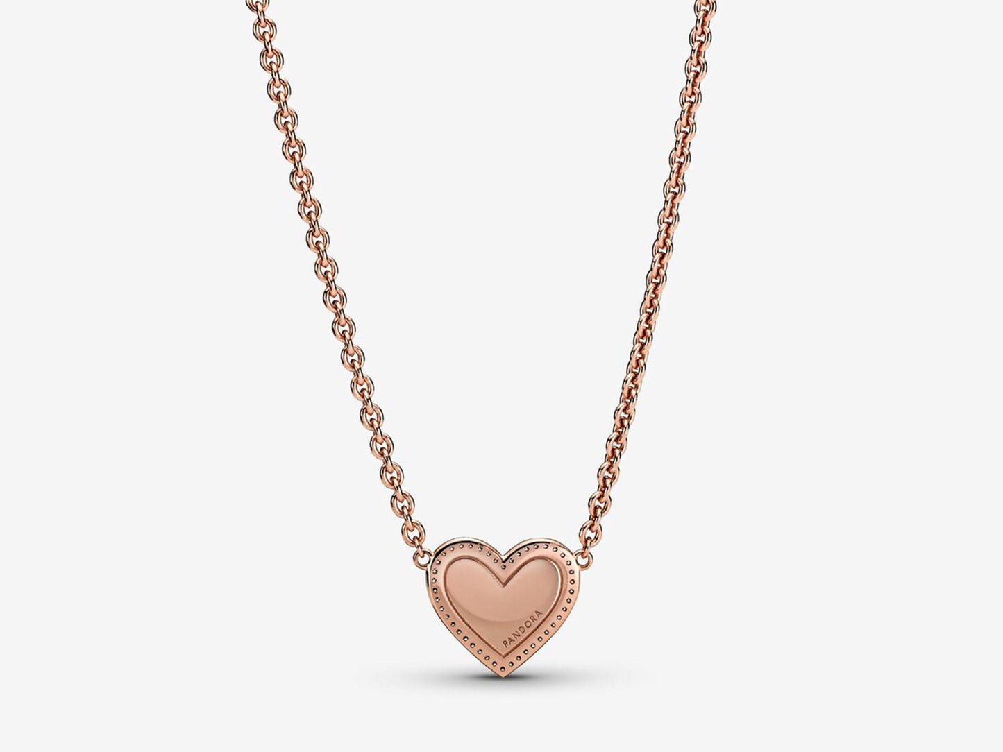 Pink Swirl Heart Necklace