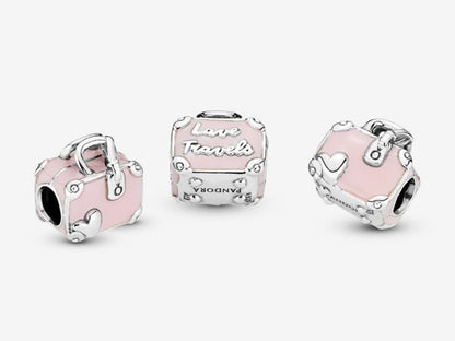 Pink Travel Bag Charm