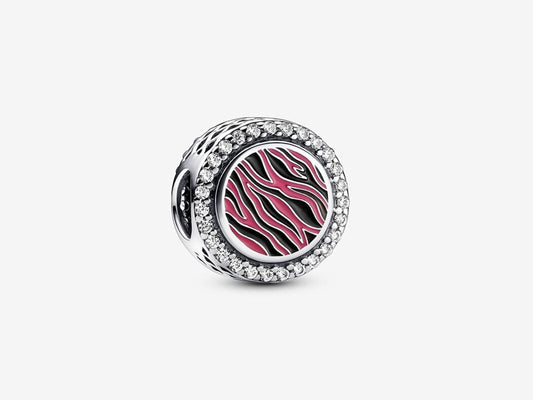 Pink Zebra Charm