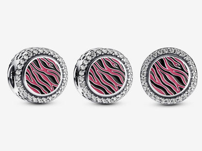 Pink Zebra Charm
