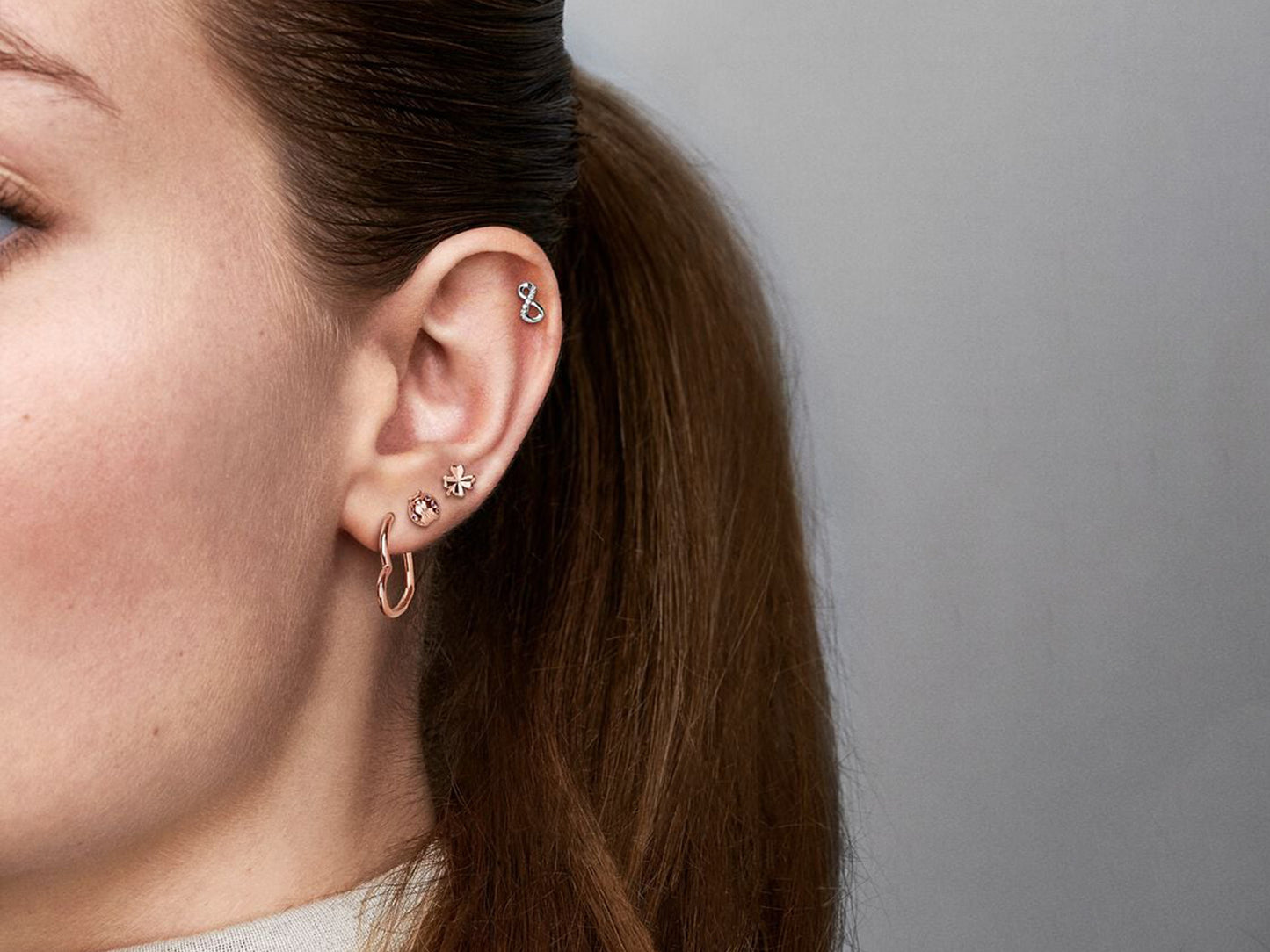 Asymmetrical Heart Hoop Earrings