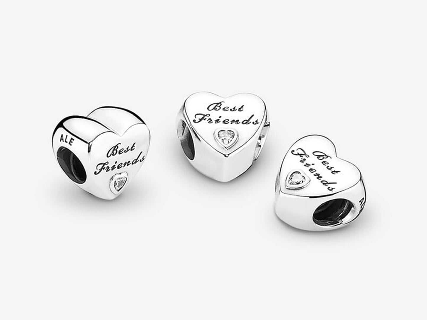 Polished "Best Friends" Charm
