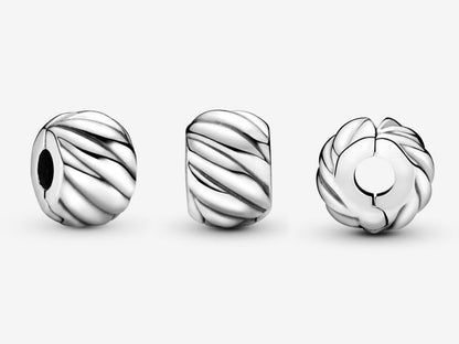Polished Feathered Clip Charm