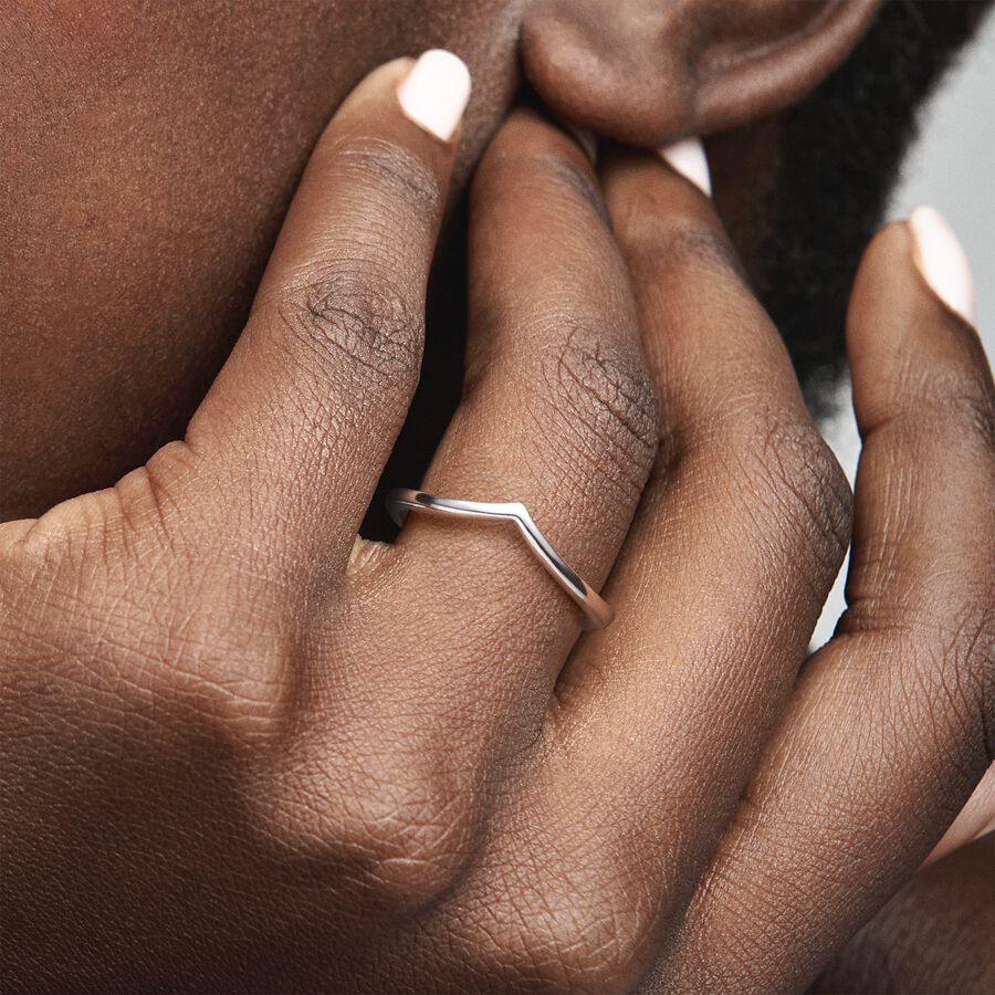 Polished Wishbone Ring