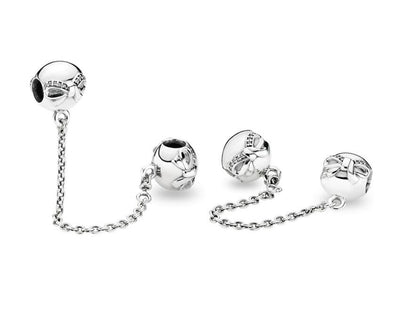 Pretty Bow Safety Chain Charm