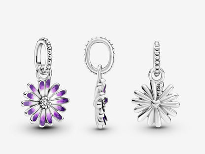 Purple Daisy Dangle Charm