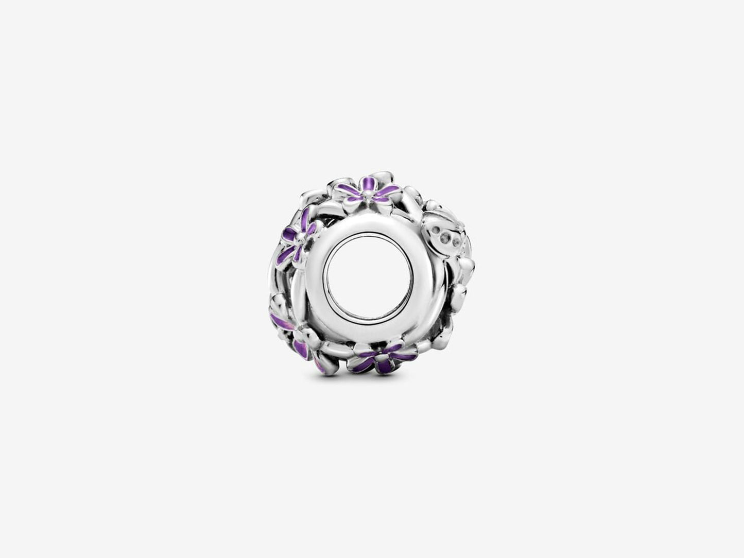 Openwork Purple Daisy Charm