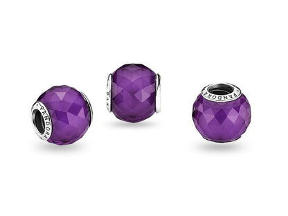 Purple Geometry Charm