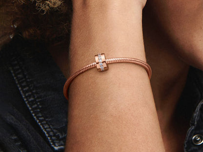 Sparkling Row Spacer Charm