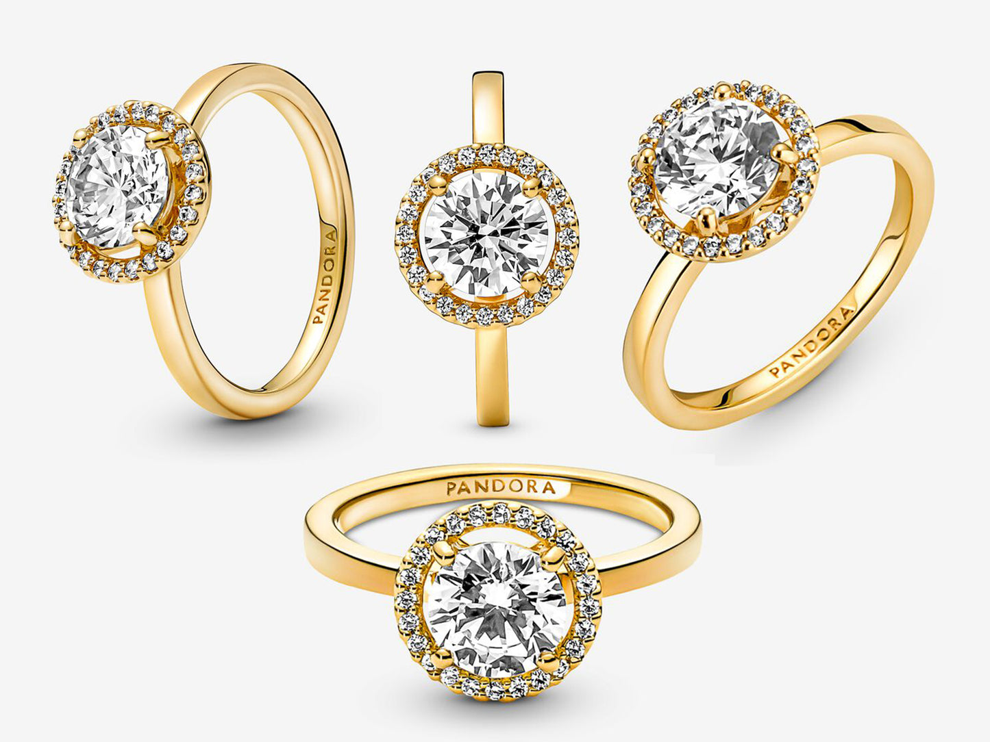 Sparkling Round Halo Ring