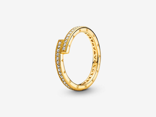 Sparkling Overlapping Ring