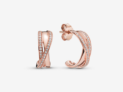Radiant Curve Stud Earrings