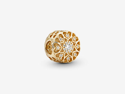 Radiant Gold Heart Charm