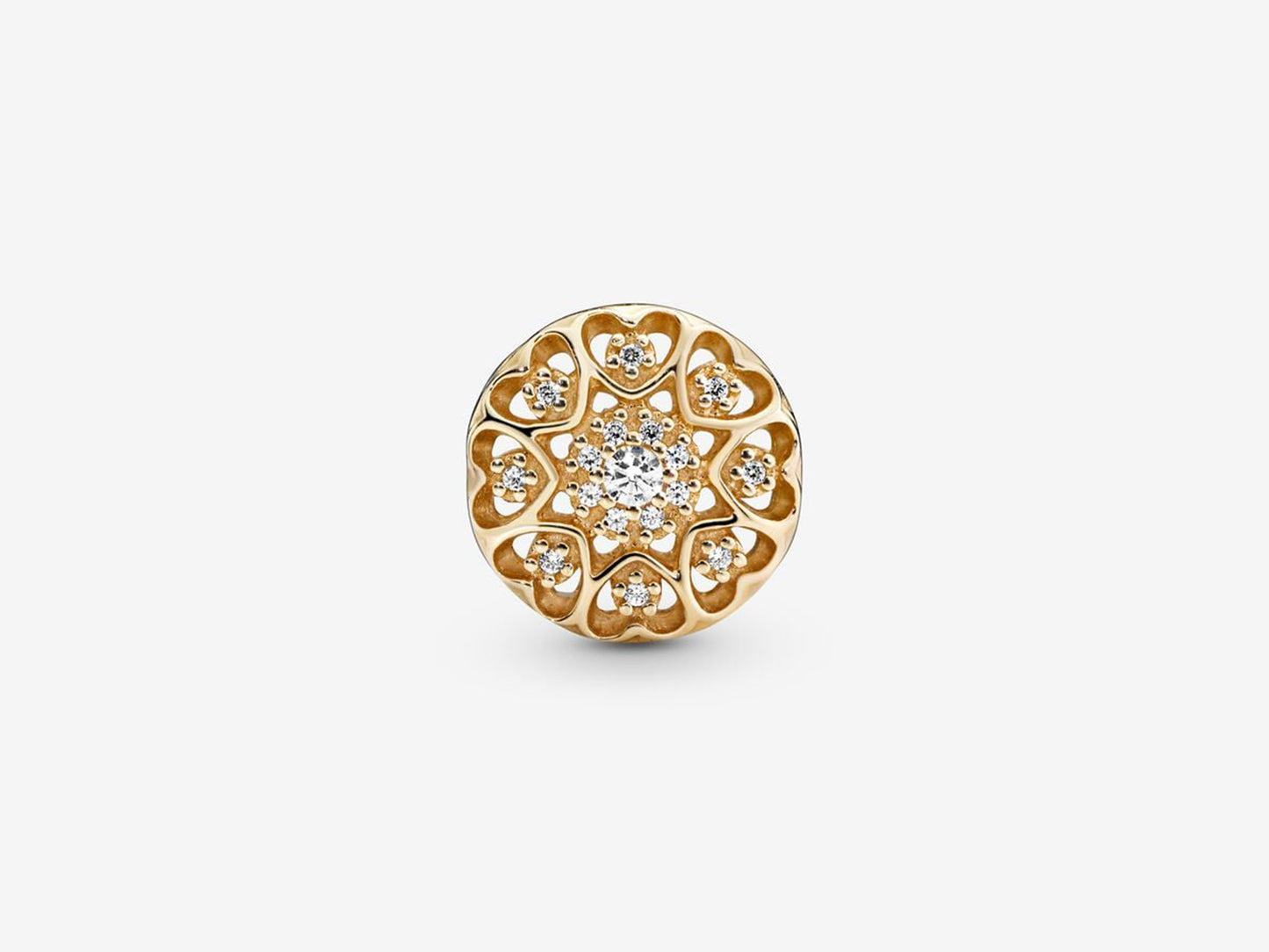 Radiant Gold Heart Charm