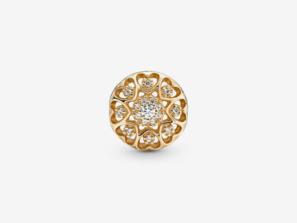 Radiant Gold Heart Charm