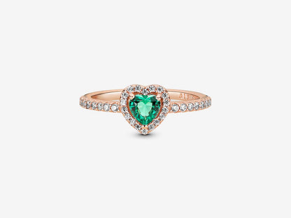 Sparkling Elevated Heart Ring