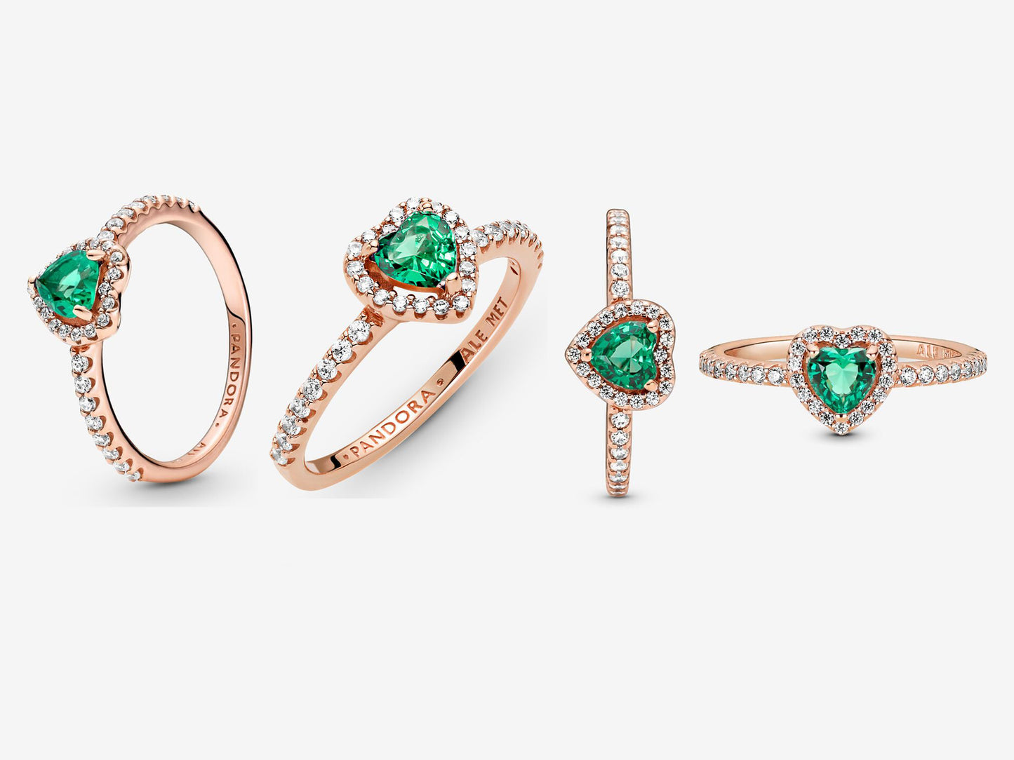 Sparkling Elevated Heart Ring