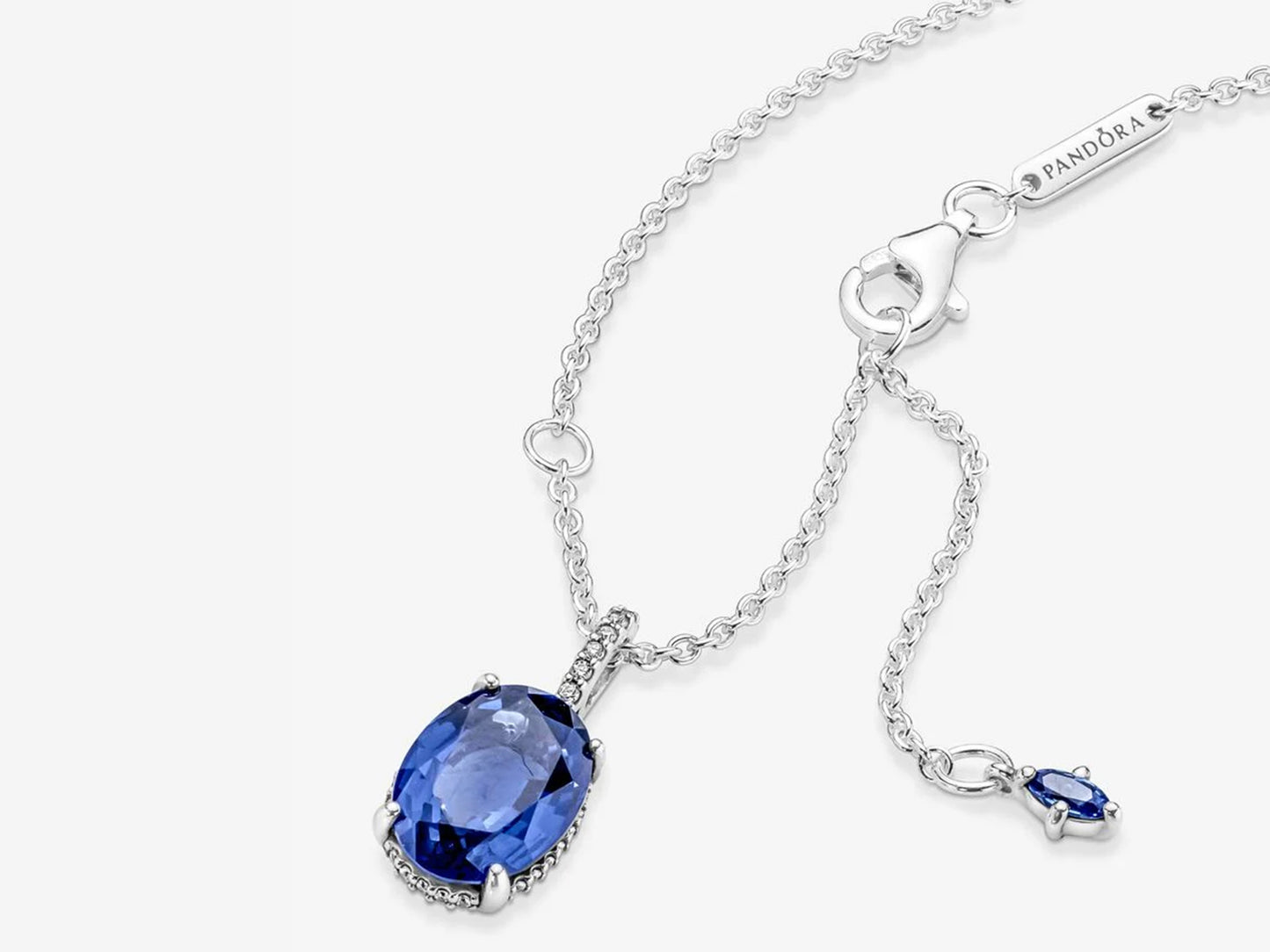 Sparkling Statement Halo Pendant Necklace