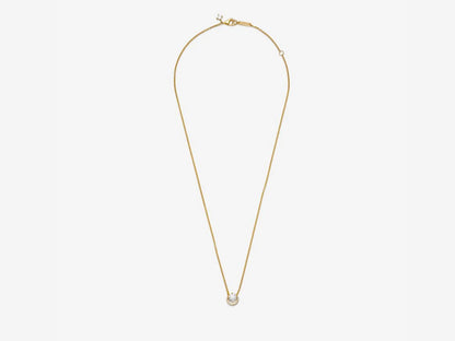 Sparkling Round Halo Pendant Collier Necklace