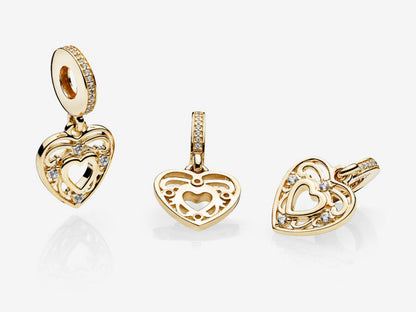 Radiant Heart Elegance Charm