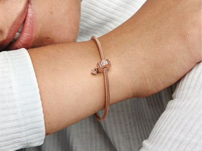 Infinite Hearts Sparkling Dangling Clip Charm