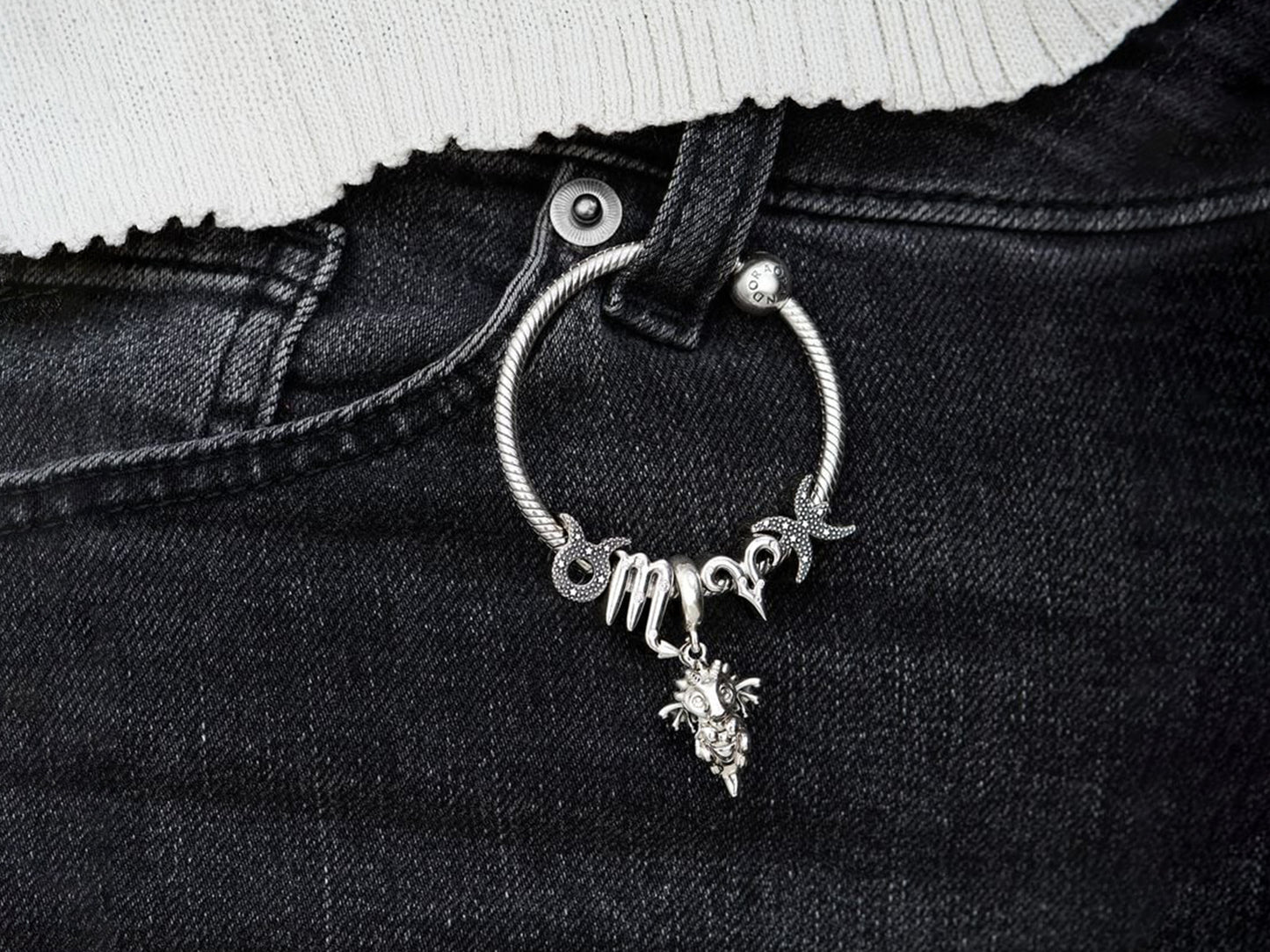 Sparkling Pisces Zodiac Charm