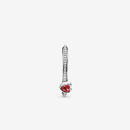 Radiant Red Heart Ring