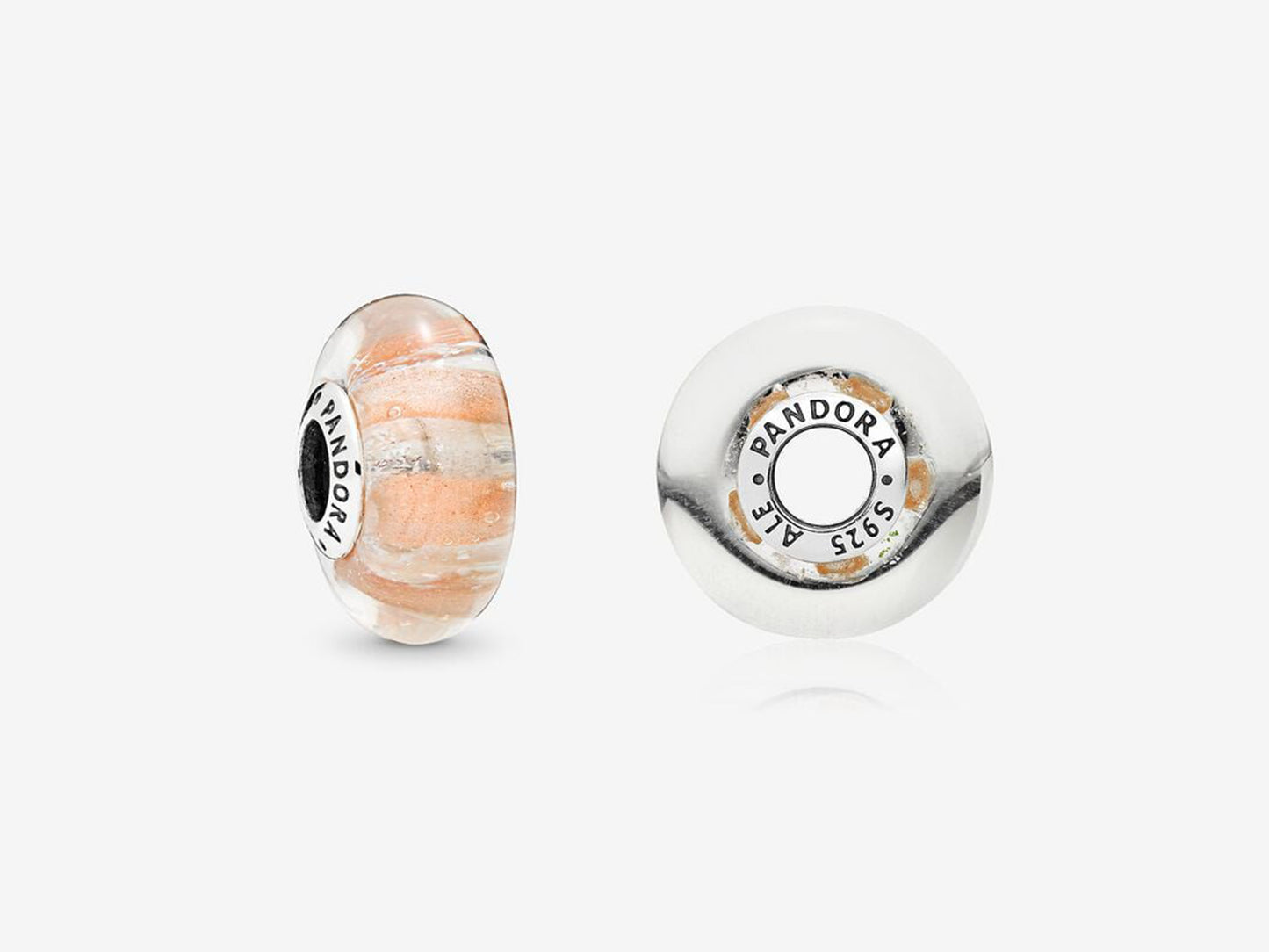 Radiant Striped Glass Charm